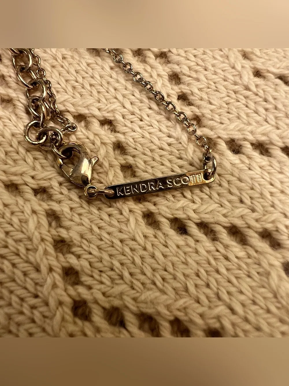 Kendra Scott Elisa Rose Gold Pendant Necklace in Rose Gold Drusy